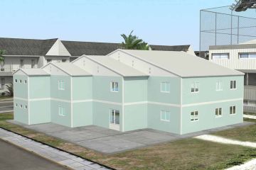 508 m² Modulární prefabrikovaná škola