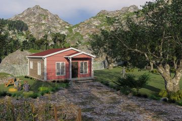 45 m² Ocelový Dům