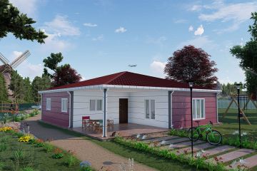 123 m² Ocelový Dům