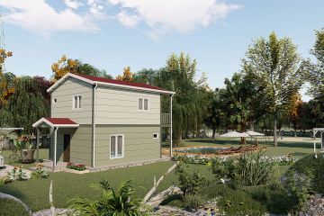 91 m² Ocelový Dům