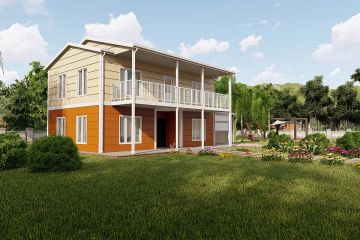 196 m² Ocelový Dům